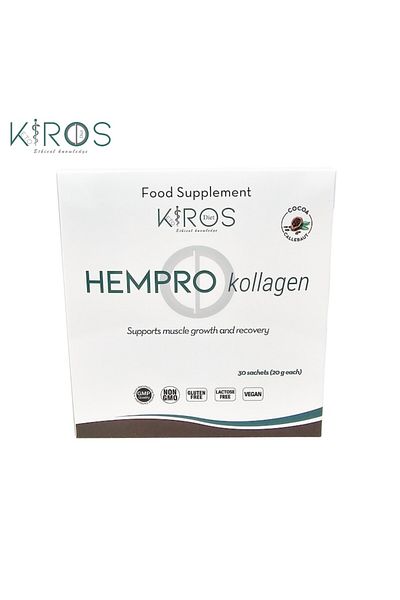 Kiros Diet KIROS HEMPRO KOLLAGEN – Vegan Protein Supplement for Collagen Synthesis, Muscle Mass and Skin Elas