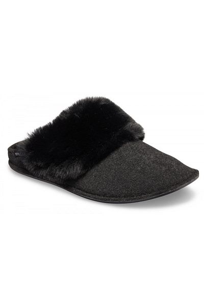 Crocs Classic Luxe Lined Slipper Black - Black 37-38 Eu - W7 Us