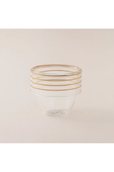 Dallaty glass coffee cup set 6pcs, gold