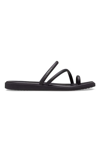Crocs Miami Toe Loop Sandal Black - Black 41-42 Eu - W10 Us