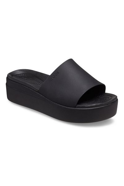 Crocs Brooklyn Slide Slippers Black - Black 41-42 Eu - W10 Us