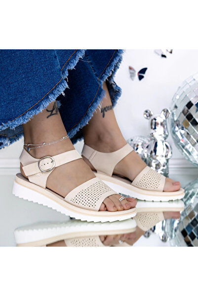 mei Sandale Dama cu Talpa Joasa 3GZ27 Bej |