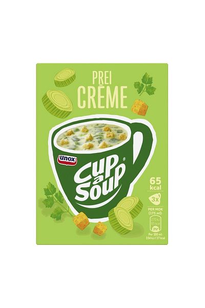 Unox Cup-a-Soup Instant Cream of Leek Soup 3 x 14 g