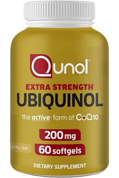 Qunol Ubiquinol CoQ10 200mg Softgels, Powerful Antioxidant for Heart and Vascular Health, Essential