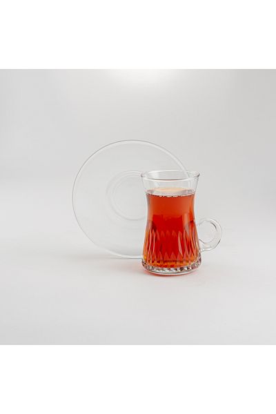 Dallaty glass tea cups 12 pcs