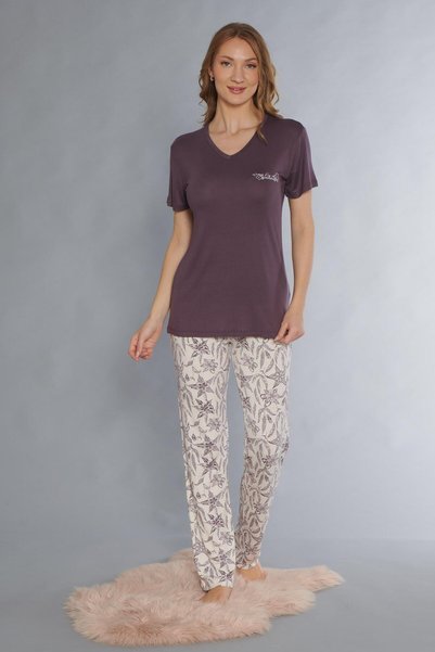 FLZ Short Sleeve Viscos Pajama Set 88-116