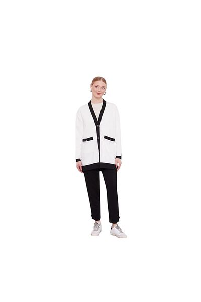 Levidor Ribbed Button Detailed Cardigan Suit