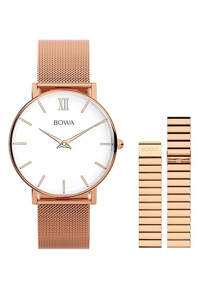 Bowa Women's watch London White Rose-Gold 33 SET