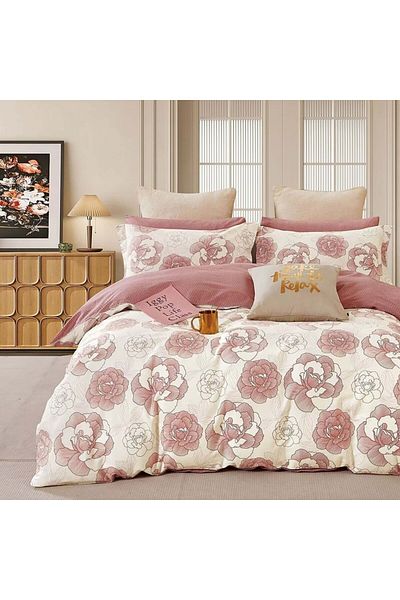 Pucioasa 100% cotton percale bed linen, 1 person, Pucioasa, PRC97