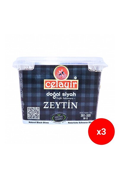 Celayir Zeytin Măsline negre cu ulei Celayir 261-320 M-s, 400g X3buc