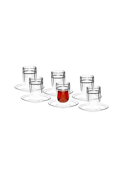Generic Arabic Tea Cup Set 12Pc Silver