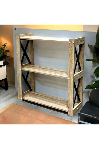 Kreslo Stylish three-shelf table for entryways and corners - Height: 80 cm, Width: 73 cm, Depth: 27 cm