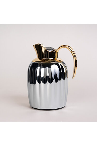 Dallaty قارورة مفرغة من الفولاذ المقاوم للصدأ من Pumpk باللونين الكروم والذهب...