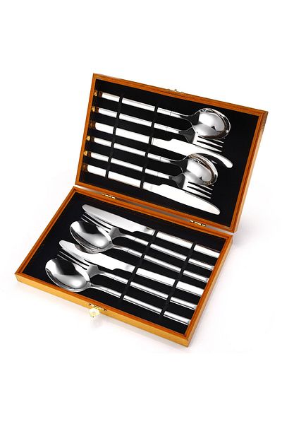 Trendy's TRENDY'S 12-piece stainless steel cutlery set for 4 people, chrome