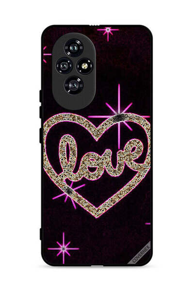 Covernex غطاء حماية لهاتف Honor 200 5G بتصميم قلب الحب