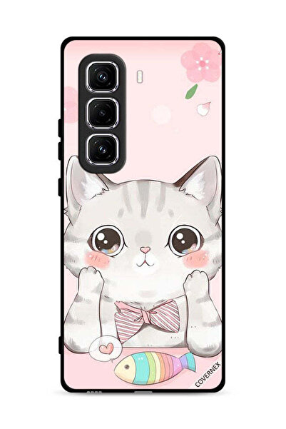 Covernex غطاء حماية لهاتف Infinix Hot 50 Pro Plus 4G بتصميم سمكة القط