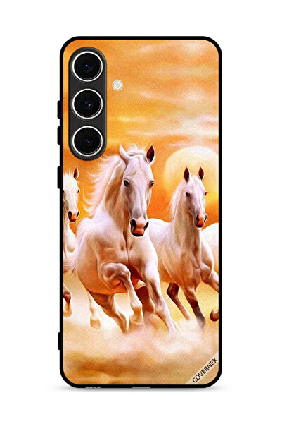 Covernex غطاء حماية لهاتف سامسونج جالاكسي S24 FE 5G بطبعة خيول تركض