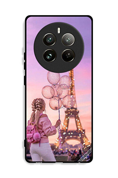 Covernex غطاء حماية لهاتف Realme 12 Pro Plus 5G بطبعة فتاة تحمل بالونات