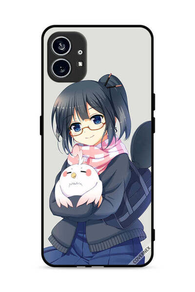 Covernex غطاء حماية لهاتف Nothing Phone (1) 5G، فتاة تحمل فن حيوان أليف