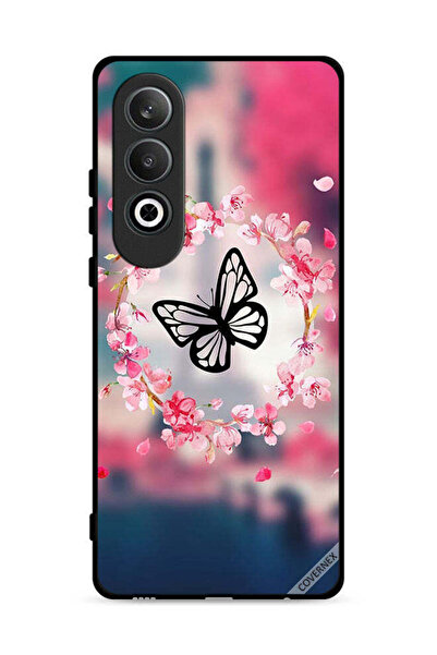 Covernex غطاء حماية لهاتف OnePlus Nord CE4 5G بتصميم فراشة وحلقة زهور