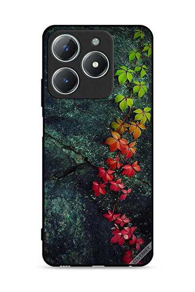 Covernex غطاء حماية لهاتف Realme C63 4G بأوراق جميلة