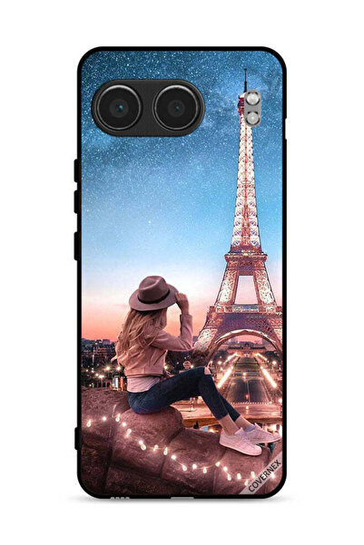 Covernex غطاء حماية لهاتف OnePlus Nord 4 5G بتصميم فتاة القبعة وبرج إيفل