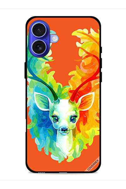 Covernex غطاء حماية لجهاز آيفون 16 من آبل بتصميم غزال ملون