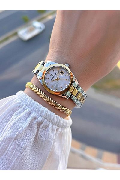 Daniel Klein Women's Wrist Watch+Bracelet with Calendar Dial 3 Atm Water Resistant 2 Years Warranty Bx10944.3