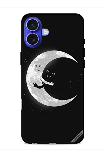 Covernex غطاء حماية لجهاز آيفون 16 من آبل بتصميم عناق القمر والسماء المظلمة