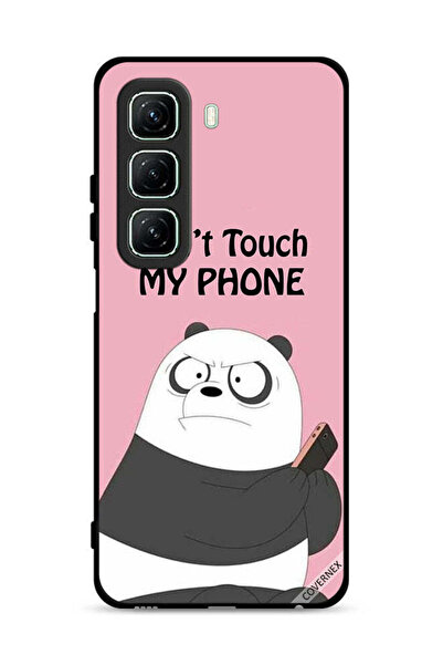 Covernex غطاء حماية لهاتف Infinix Hot 50 5G مطبوع عليه عبارة "لا تلمس هاتفي ب...