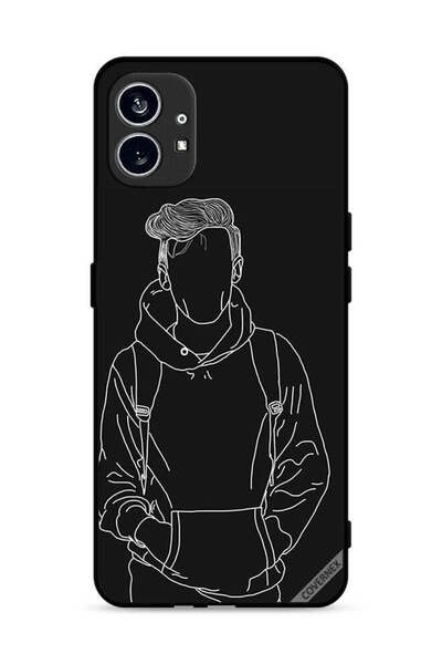 Covernex غطاء حماية لهاتف Nothing Phone (1) 5G، رسم تخطيطي لصبي جاكيت