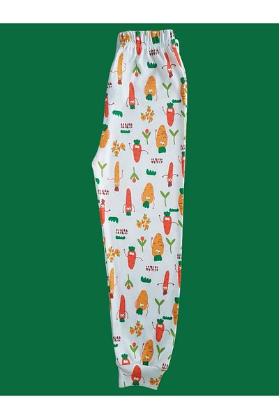çamaşır bahçesi kendinize iyi bakın Children's Pajama Six # Patternlipjamasbottom # Printedpajamabottom # Laundry Garden # Sebzedesenlipijamaalti