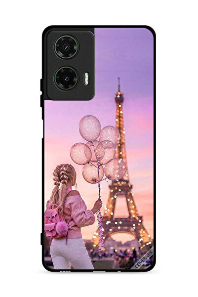 Covernex غطاء حماية لهاتف موتورولا موتو جي 35 5G بطبعة فتاة تحمل بالونات