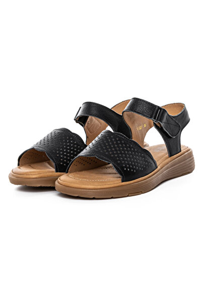 Berliner Γυναικεία Σανδάλια με Χαμηλή Σόλα 53302 Μαύρα |