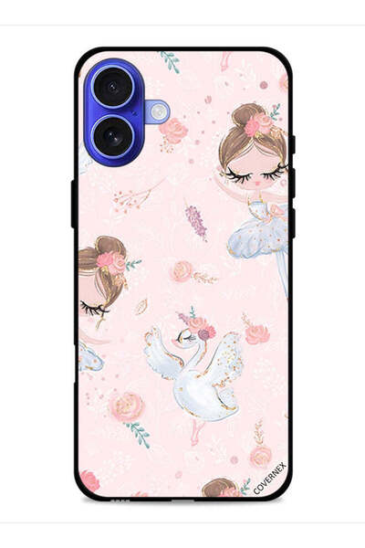 Covernex غطاء حماية لجهاز آيفون 16 من آبل، بتصميم فتاة وزهور