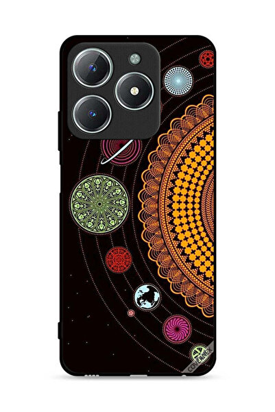 Covernex غطاء حماية لهاتف Realme C61 4G بنقشة ماندالا للنظام الشمسي