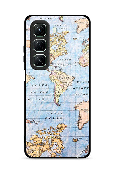 Covernex غطاء حماية لهاتف Infinix Hot 50 5G بتصميم خريطة العالم