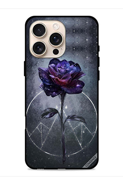 Covernex غطاء حماية لجهاز Apple iPhone 16 Pro Max بخلفية زهور داكنة