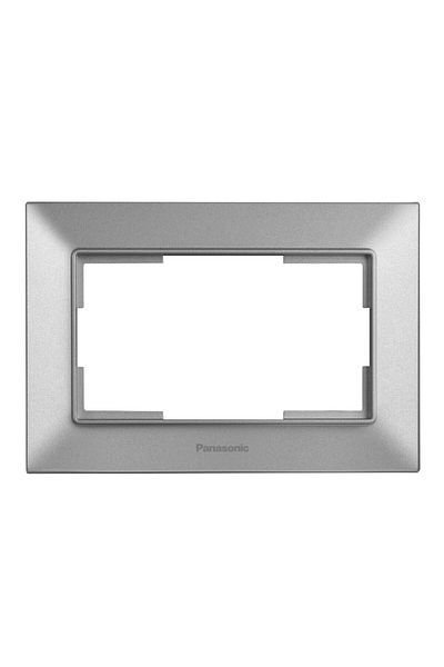 PANASONIC RAMĂ PT PRIZĂ DUBLĂ ARKEDIA SLIM SILVER
