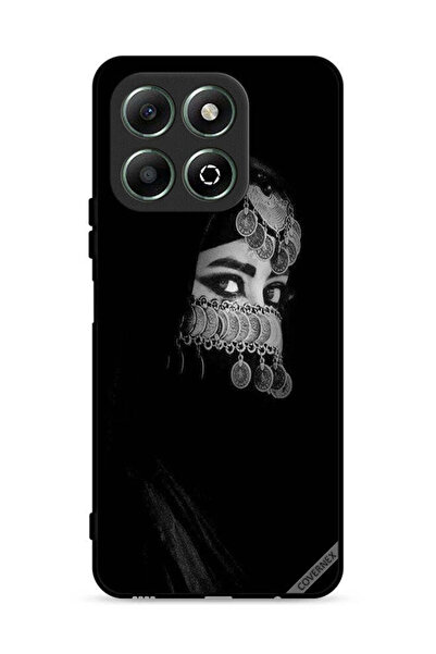 Covernex غطاء حماية لهاتف Honor X6b 4G بعيون جميلة ووجه فتاة مزين بمجوهرات