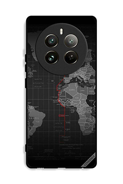 Covernex غطاء حماية Realme 12 Pro Plus 5G بتصميم خريطة العالم