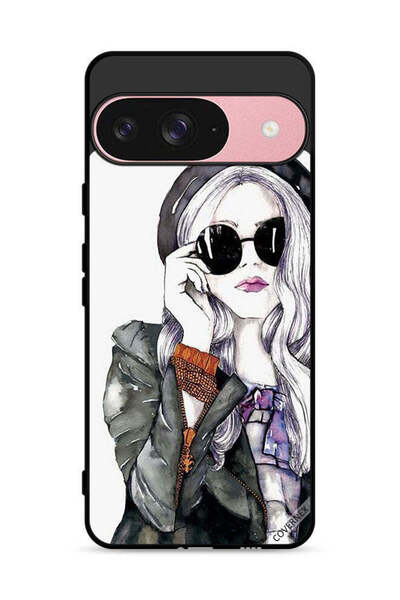 Covernex غطاء حماية لجهاز Google Pixel 9 بتصميم فتاة أنيقة ولطيفة