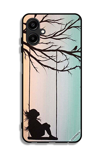 Covernex غطاء حماية لهاتف سامسونج جالاكسي M06 5G، رسمة فنية لفتاة صغيرة حزينة