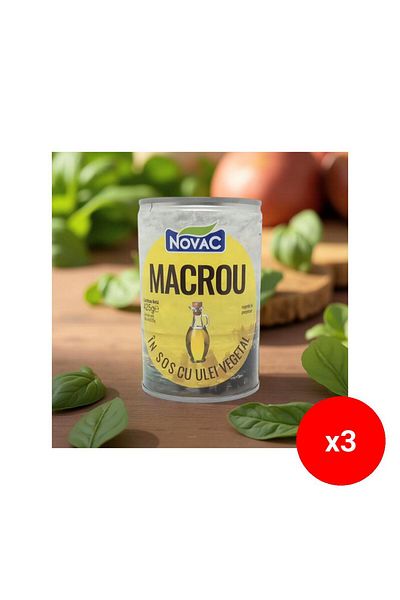 CİO Novac Mackerel in sauce with vegetable oil 425g - x3
