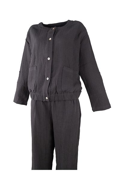 Baveno Natural Muslin Fabric Casual Women's Suit