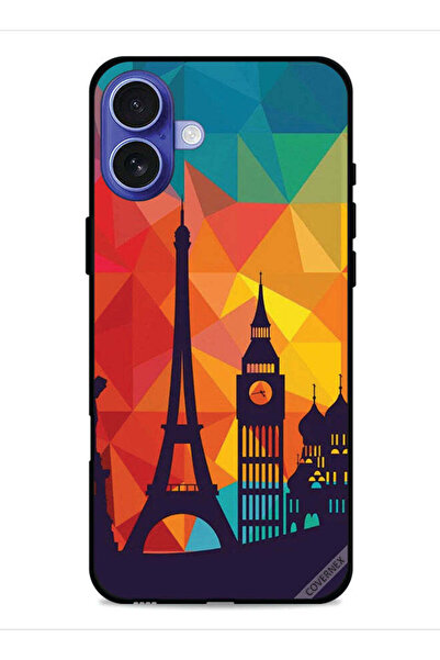 Covernex غطاء حماية لجهاز Apple iPhone 16 Plus بنمط باريس الملون