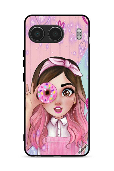 Covernex غطاء حماية لهاتف OnePlus Nord 4 5G برسومات فتاة محبة للدونات