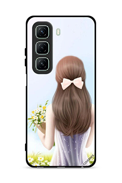 Covernex غطاء حماية لهاتف Infinix Hot 50 5G بطبعة فتاة جميلة