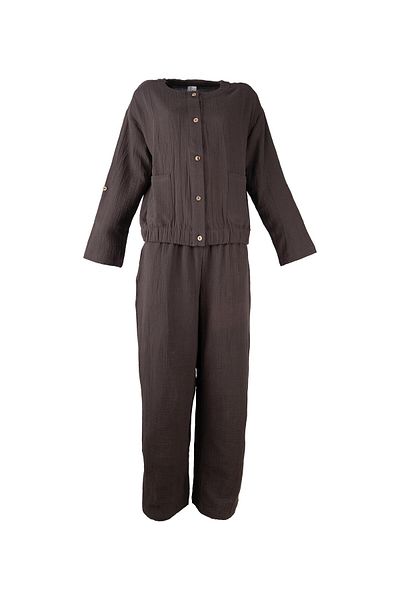 Baveno Natural Muslin Fabric Casual Women's Suit