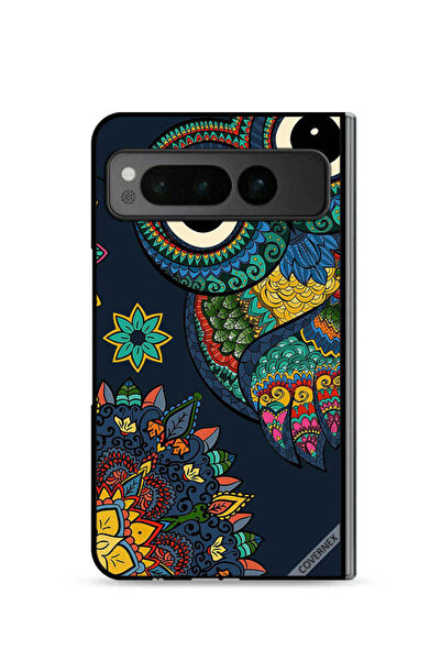 Covernex غطاء حماية لهاتف جوجل بيكسل فولد 5G بتصميم بومة زهرية